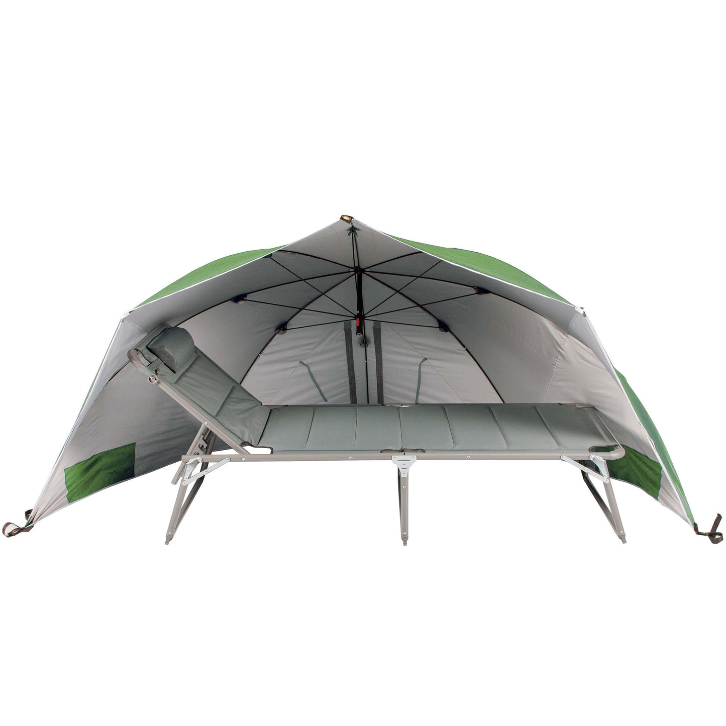 Strandschirm (Strandmuschel / Wind- und Sonnenschutz in einem) Ø 290 cm, UV Schutz 50