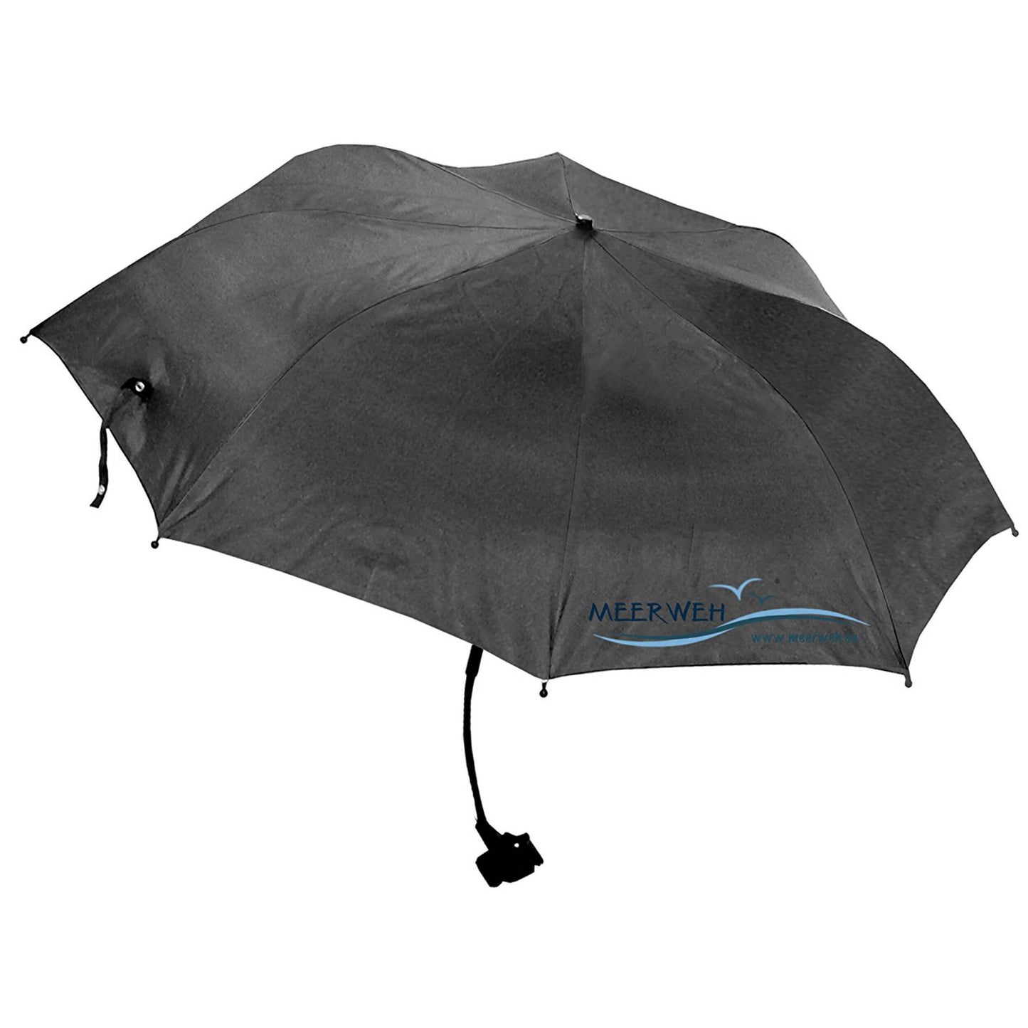 Sonnenschirm mit UV Schutz, ⌀ 100 cm, anthrazit, Befestigung per Klipp