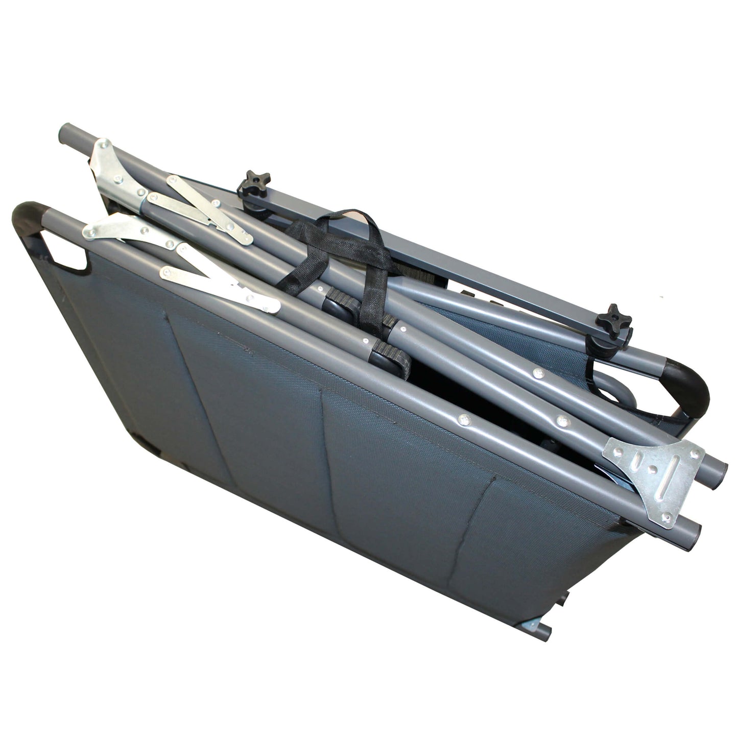 Strandliege XXL mit Sonnendach, 200 x 70 x 37 cm, anthrazit, klappbar, gepolstert, bis 150 kg