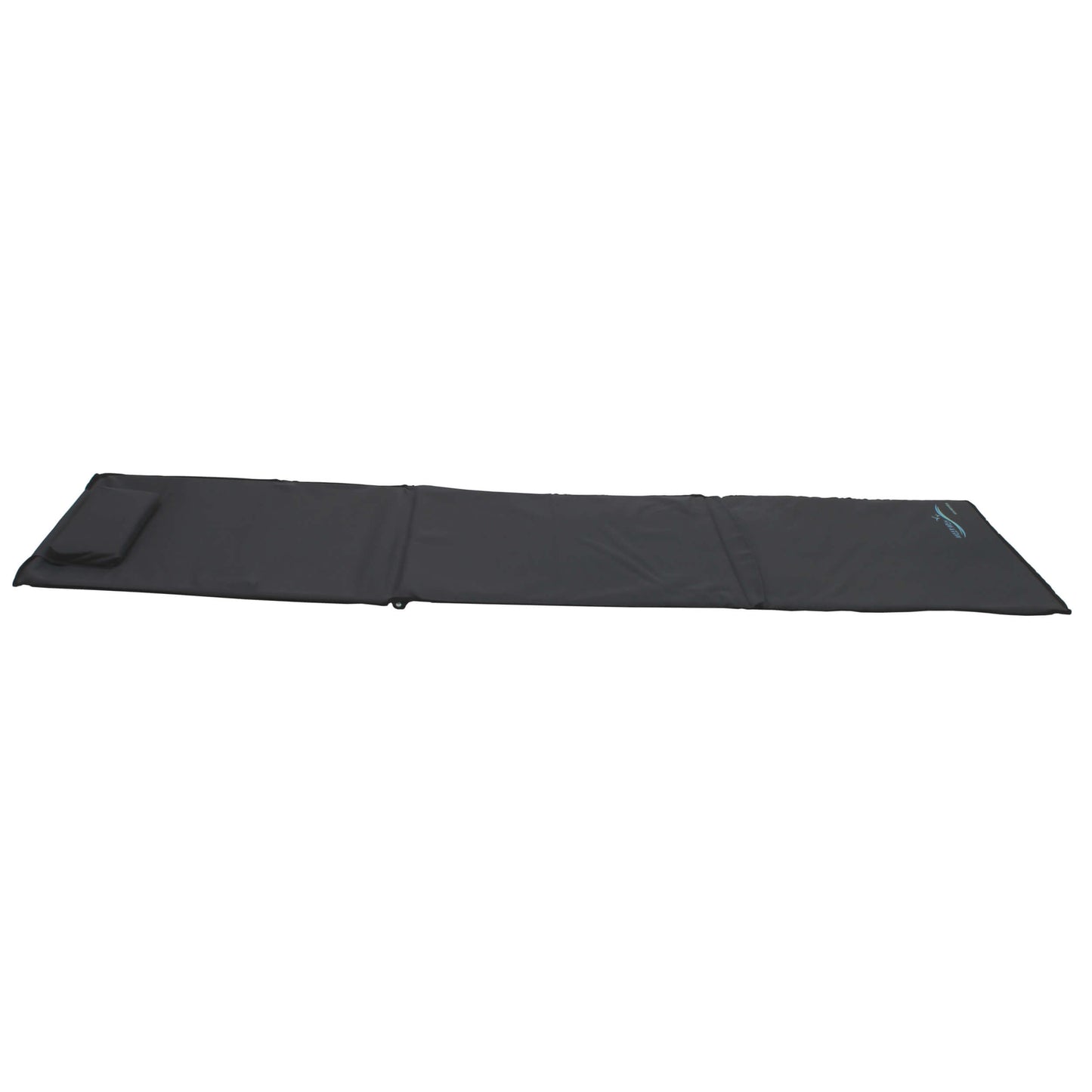 Strandmatte XXL, gepolstert, 200 x 60 cm, mit Rückenlehne, faltbar, anthrazit