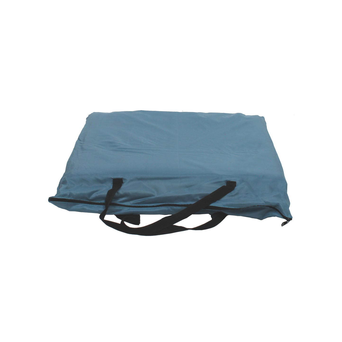 Strandmatte XXL, gepolstert, 200 x 60 cm, mit Rückenlehne, faltbar, blau beige