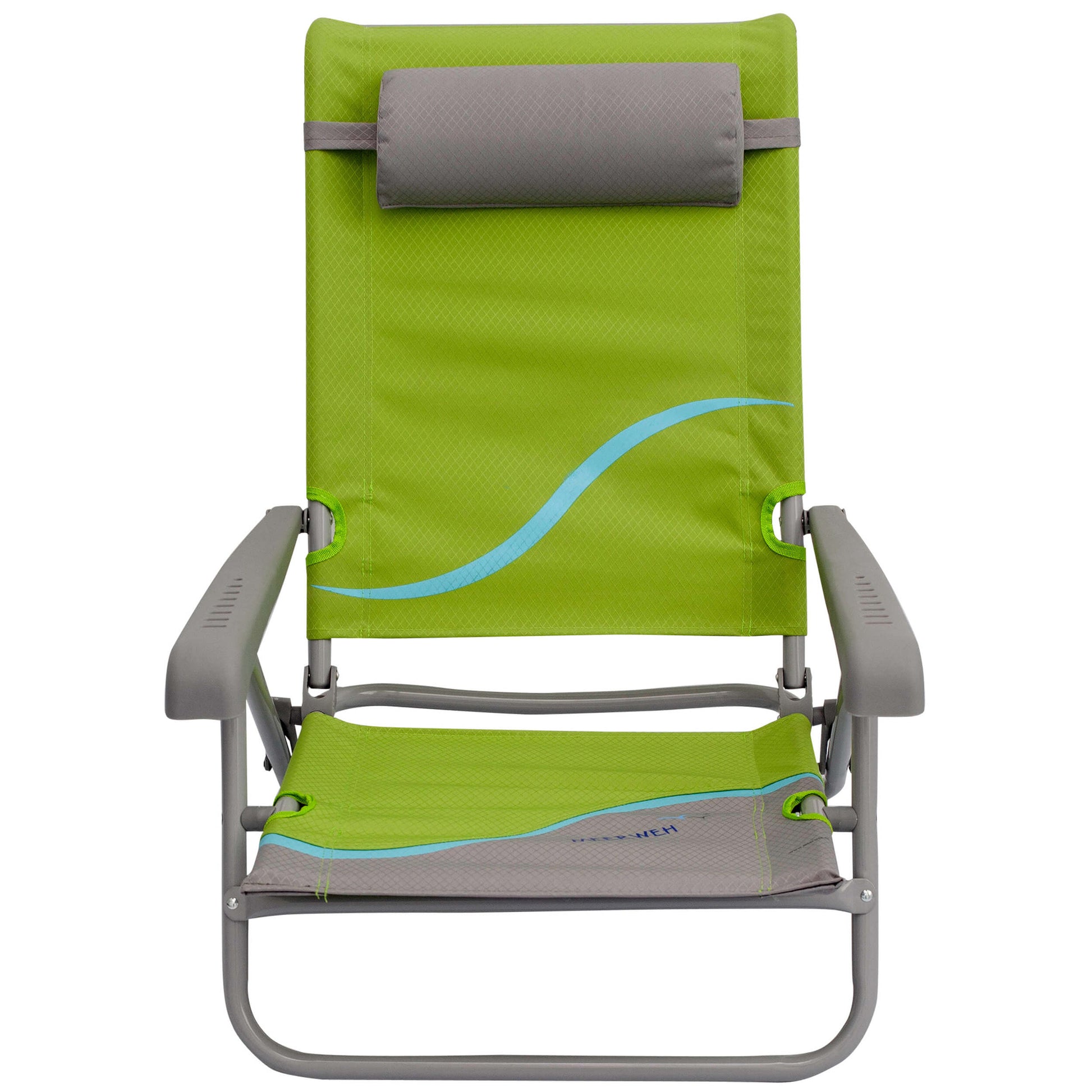 meerweh campingstuhl Strandstuhl mit Liegefunktion und Flaschenöffner, Kopfteil gepolstert, – Trendy-Home GmbH